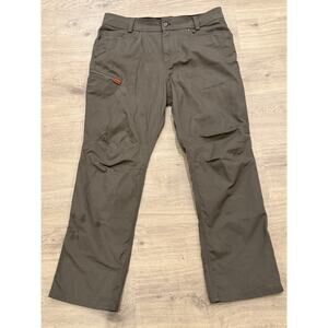 BRUNT Torra Pant Men 34x30 Brown Cargo Utility Canvas Carpenter Workwear